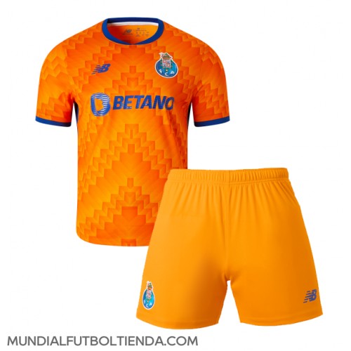 Camiseta Porto Segunda Equipación Replica 2024-25 para niños mangas cortas (+ Pantalones cortos)